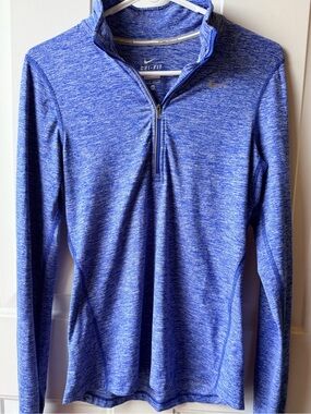 Nike Dri-FIT Running Quarter Zip Pullover Heather Blue Women’s XS